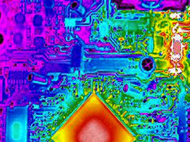 Heat map of semiconductor