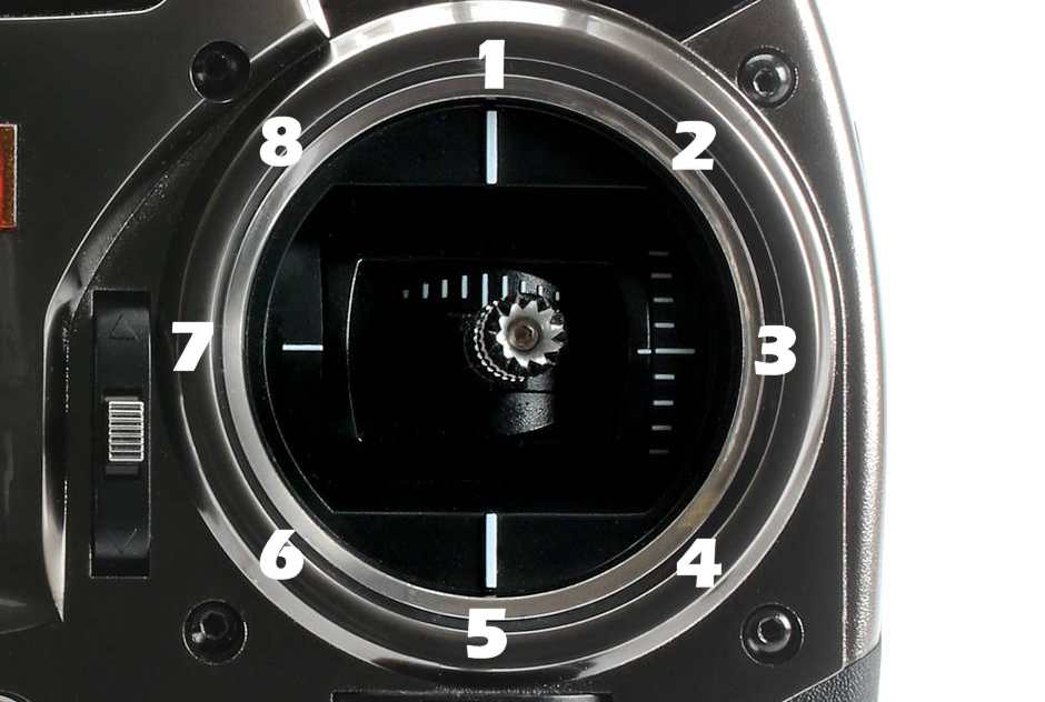 PitStick transmitter channel positions